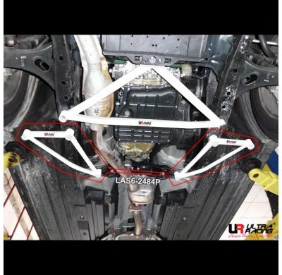 BARRA REFUERZO ULTRARACING SUBARU OUTBACK 09+ ULTRA-R 6-PUNTOS DELANTERA INFERIOR BRACE 2484P