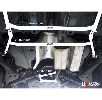 BARRA REFUERZO ULTRARACING NISSAN X TRAIL 2.0 08+ ULTRARACING 4-PUNTOS TRASERA L BRACE 1229