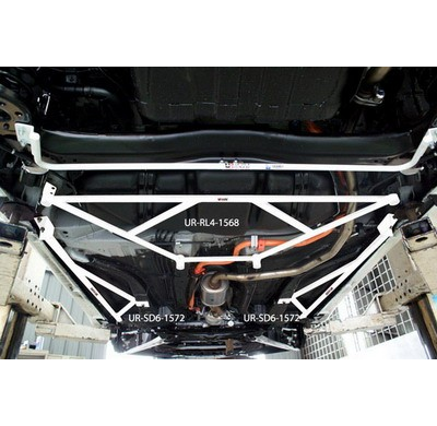 BARRA REFUERZO ULTRARACING HONDA CRZ 10+ ULTRARACING 2X 3-PUNTOS SIDE FLOOR BARS 1572