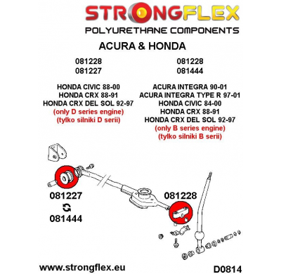 SILENTBLOCK Mg Zs Todos modelos FUERTE BUJE ESTABILIZADOR DE PALANCA FLEX SHIFT SPORT