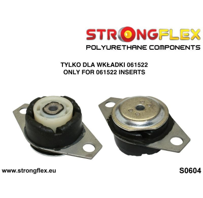 SILENTBLOCK Fiat Seicento 98-08 Todos modelos INSERCIONES DE MONTAJE DE MOTOR FLEXIBLE RESISTENTES