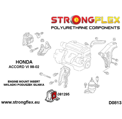 SILENTBLOCK Honda Accord Vi 98-02 INSERCIONES DE MONTAJE DELANTERO STRONGFLEX ENGINE SPORT