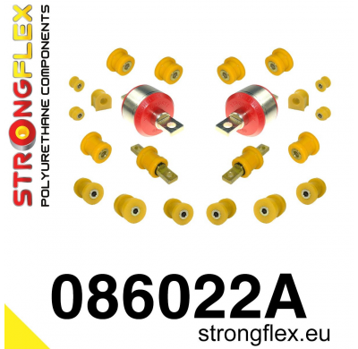 SILENTBLOCK Honda Crx Crx Del Sol 92-97 KIT DE CASQUILLOS DE SUSPENSIÓN TRASERA STRONGFLEX SPORT