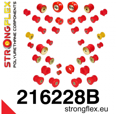 SILENTBLOCK Toyota Supra Supra Iv 93-02 KIT DE CASQUILLOS DE SUSPENSIÓN STRONGFLEX FULL