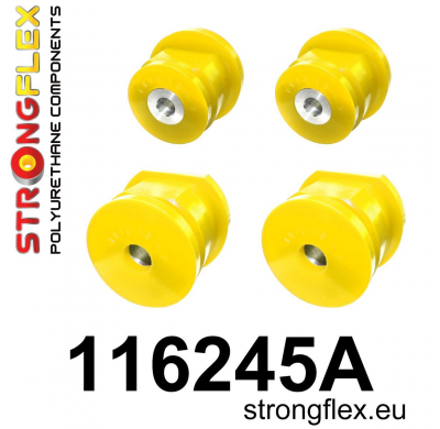 SILENTBLOCK Mercedes W201 (190) Todos modelos KIT DE CASQUILLOS DE SUBCHASIS TRASERO STRONGFLEX SPORT