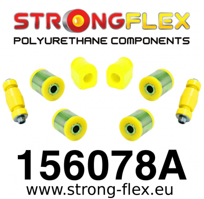 SILENTBLOCK Renault Clio Clio I 90-98 CASQUILLOS DE POLIURETANO SUSPENSIÓN STRONGFLEX FRONT KIT SPORT