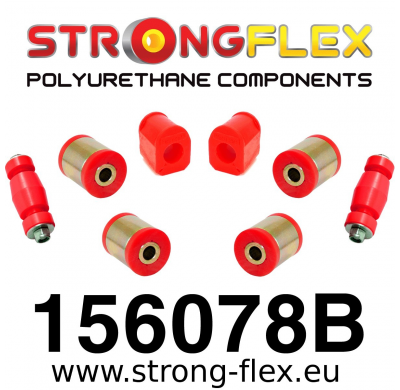 SILENTBLOCK Renault Clio Clio I 90-98 CASQUILLOS DE POLIURETANO DE SUSPENSIÓN STRONGFLEX FRONT KIT