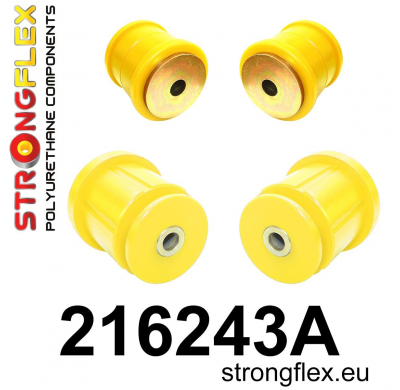 SILENTBLOCK Toyota Chaser Jzx90 92-96 KIT DE CASQUILLOS DE SUBCHASIS TRASERO STRONGFLEX SPORT