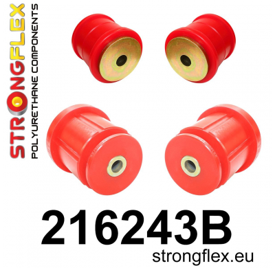 SILENTBLOCK Toyota Chaser Jzx90 92-96 KIT DE CASQUILLO DE SUBCHASIS TRASERO STRONGFLEX