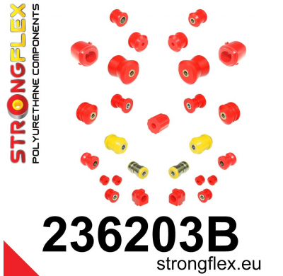 SILENTBLOCK Volvo 900 Series (90-98) 940 (90-98) KIT DE CASQUILLOS DE SUSPENSIÓN STRONGFLEX FULL