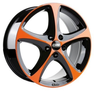 Llanta Cms C12 Individual 8,0x18 Et45 5x114,3 Orange-Black 67.1r