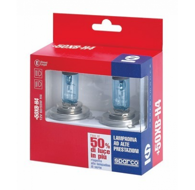 (Stock Last)Bombillas Sparco +50xb-H1 12v 55w - 2 Pz