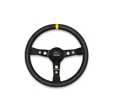 Volante Momo 07 350 Mm Piel Vuelta Negra