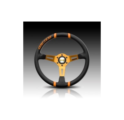 VOLANTE MOMO DRIFTING BLK/ORANGE 350