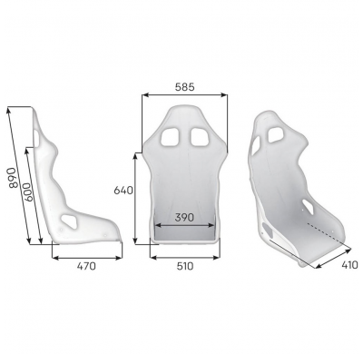 ASIENTO RACING OMP TRS FIA 8855-1999 ROJO