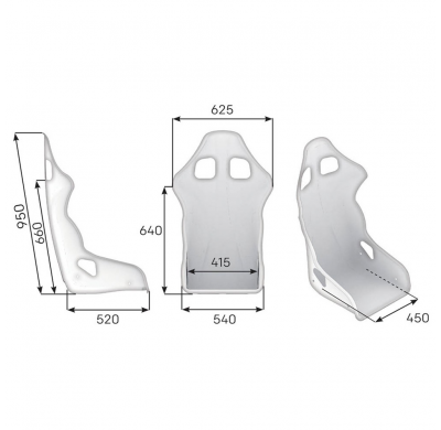 ASIENTO RACING OMP TRS SKY FIA 8855-1999 NEGRO