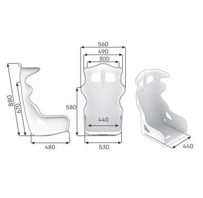 ASIENTO RACING OMP HTE XL FIA 8855-1999 NEGRO