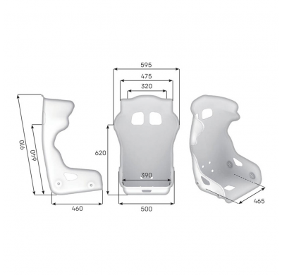 ASIENTO RACING OMP HTC ONE FIA 8862-2009 NEGRO TALLA L