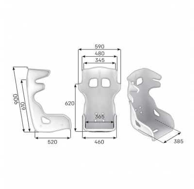 ASIENTO RACING OMP HTE ONE E2 FIA 8862-2009 NEGRO