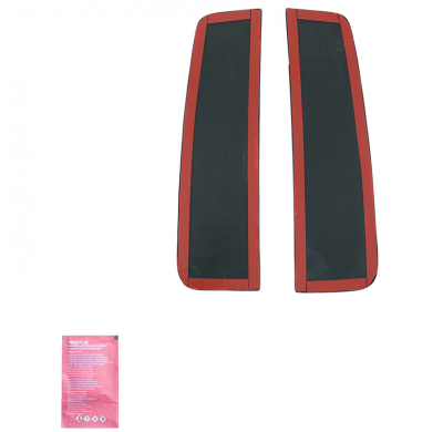 Rejillas de ventilación unidireccionales aptas para Volkswagen Transporter T5.1/T6 2010-2020 (distancia entre ejes corta) - Negr