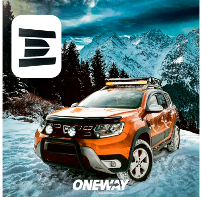 Revestimiento de carrocería Oneway apto para Dacia Duster II 2018-2024 - Negro mate