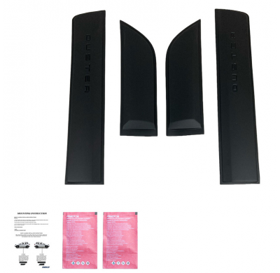 Revestimiento de carrocería Oneway apto para Dacia Duster II 2018-2024 - Negro mate