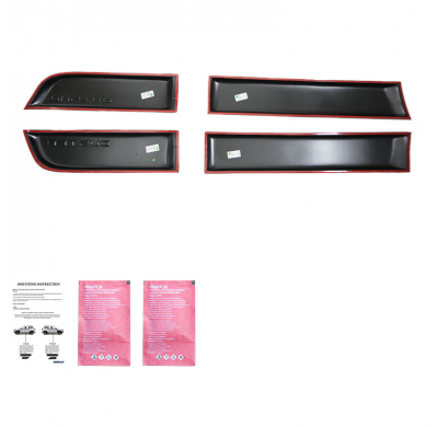 Revestimiento de carrocería Oneway apto para Dacia Duster I 2010-2017 - Negro mate