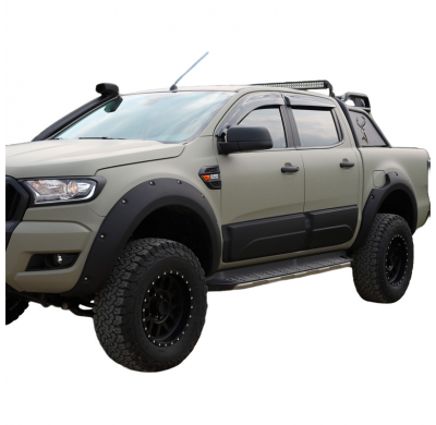 Revestimiento de carrocería Oneway apto para Ford Ranger T6/T7/T8 2012-2022 - Negro mate