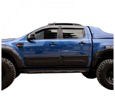 Revestimiento de carrocería Oneway apto para Ford Ranger T6/T7/T8 2012-2022 - Negro mate