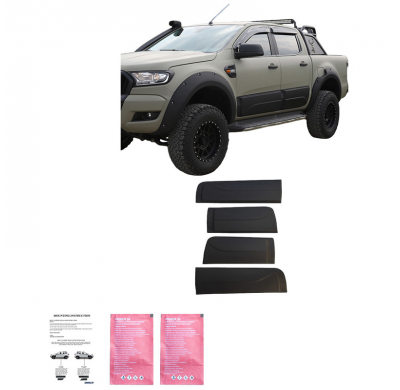 Revestimiento de carrocería Oneway apto para Ford Ranger T6/T7/T8 2012-2022 - Negro mate