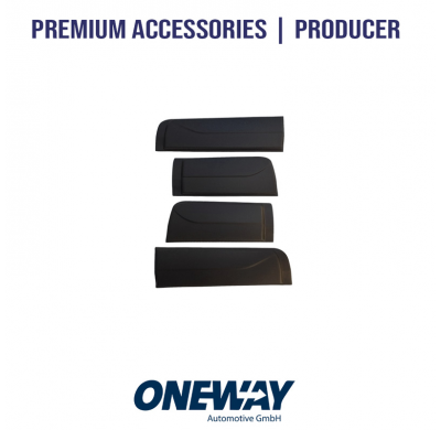 Revestimiento de carrocería Oneway apto para Ford Ranger T6/T7/T8 2012-2022 - Negro mate
