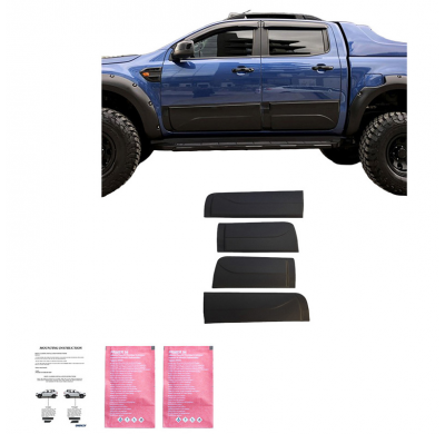 Revestimiento de carrocería Oneway apto para Ford Ranger T6/T7/T8 2012-2022 - Negro mate