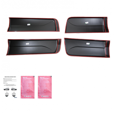 Revestimiento de carrocería Oneway apto para Ford Ranger T6/T7/T8 2012-2022 - Negro mate
