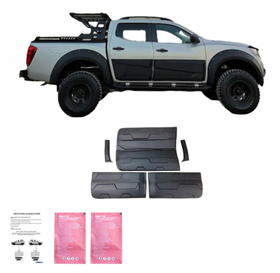 Revestimiento de carrocería Oneway apto para Ford Ranger T6/T7/T8 2012-2022 (Jumbo) - Negro brillante