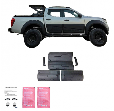 Revestimiento de carrocería Oneway apto para Ford Ranger T6/T7/T8 2012-2022 (Jumbo) - Negro mate