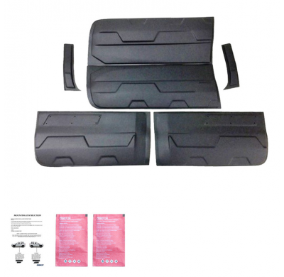 Revestimiento de carrocería Oneway apto para Ford Ranger T6/T7/T8 2012-2022 (Jumbo) - Negro mate