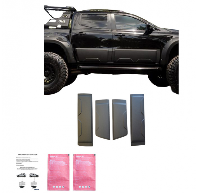 Revestimiento de carrocería Oneway apto para Mercedes Clase X W470 2017- - Negro mate