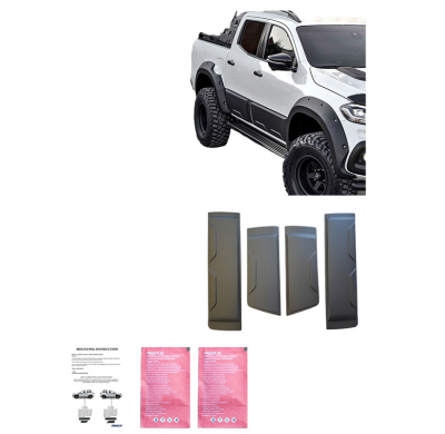 Revestimiento de carrocería Oneway apto para Mercedes Clase X W470 2017- - Negro mate