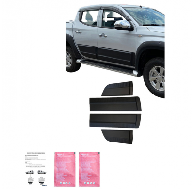 Revestimiento de carrocería Oneway apto para Mitsubishi L200 Triton 5/6 2015- - Negro mate
