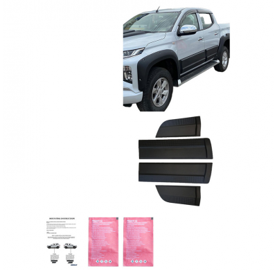 Revestimiento de carrocería Oneway apto para Mitsubishi L200 Triton 5/6 2015- - Negro mate