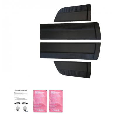 Revestimiento de carrocería Oneway apto para Mitsubishi L200 Triton 5/6 2015- - Negro mate
