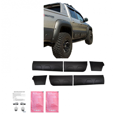 Revestimiento de carrocería Oneway apto para Volkswagen Amarok MK1 2010-2022 - Negro mate