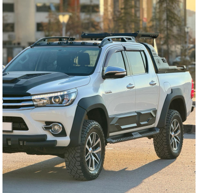 Revestimiento de carrocería Oneway apto para Toyota Hilux 8.ª generación 2015- - Negro mate