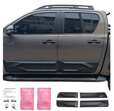 Revestimiento de carrocería Oneway apto para Toyota Hilux 8.ª generación 2015- - Negro mate