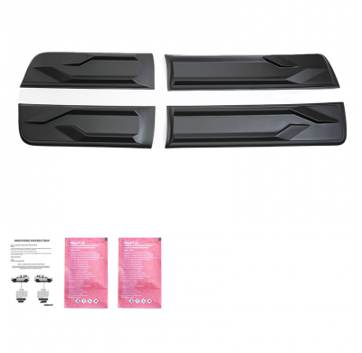 Revestimiento de carrocería Oneway apto para Toyota Hilux 8.ª generación 2015- - Negro mate