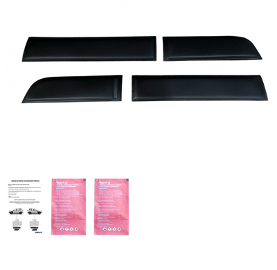 Revestimiento de carrocería Oneway apto para Dacia Duster I 2010-2017 (sin marcado Duster) - Negro mate