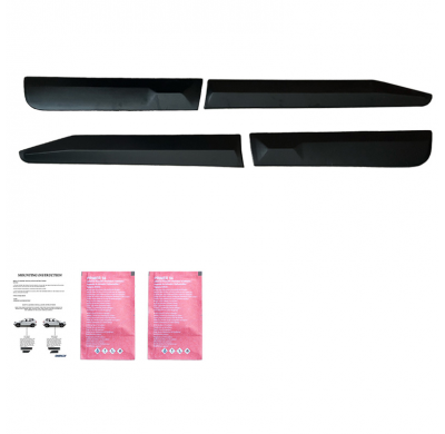 Revestimiento de carrocería unidireccional apto para Toyota Hilux 8.ª generación 2015- - Versión 2 - Negro mate