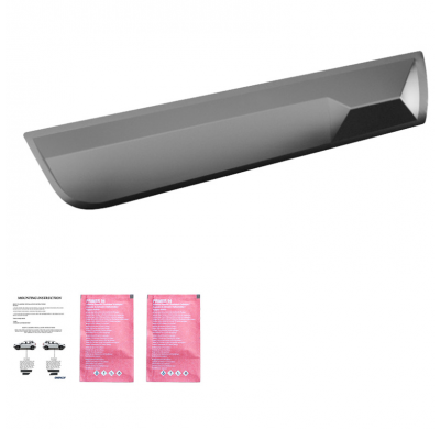 Revestimiento de carrocería unidireccional apto para Toyota Hilux 8.ª generación 2015- - Versión 2 - Negro mate