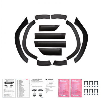 Kit de carrocería completo Oneway compatible con Dacia Duster II 2018-2024 - Negro mate