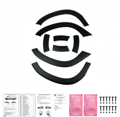 Kit de carrocería completo Oneway compatible con Dacia Duster II 2018-2024 - Negro mate